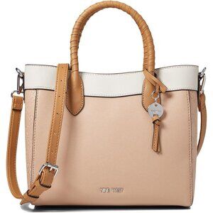 Women's Ollie Satchel Bag 11x4.75x9 Inches Barely Nude Multi Polyester Snap